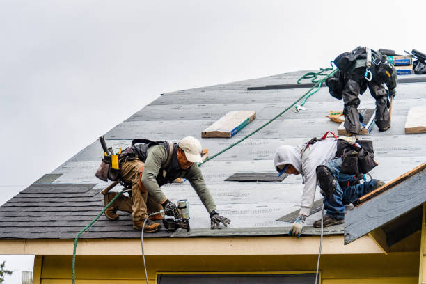 Professional Roofing technician working in Fairwater, WI